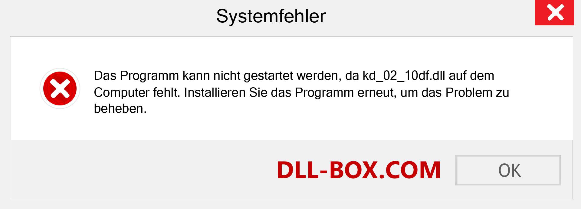 kd_02_10df.dll-Datei fehlt?. Download für Windows 7, 8, 10 - Fix kd_02_10df dll Missing Error unter Windows, Fotos, Bildern