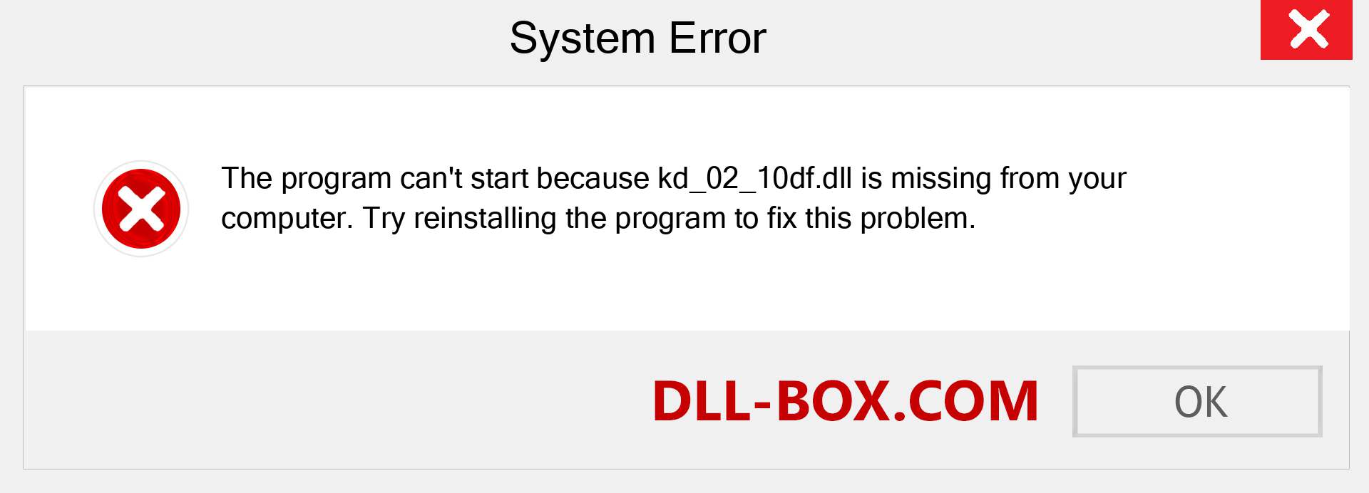  kd_02_10df.dll file is missing?. Download for Windows 7, 8, 10 - Fix  kd_02_10df dll Missing Error on Windows, photos, images